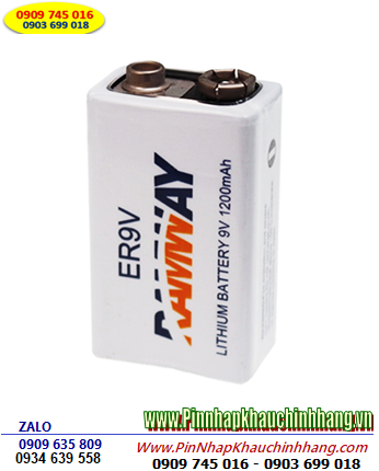 RAMWAY ER-9V; Pin nuôi nguồn RAMWAY ER-9V lithium 9.0v 1200mAh chính hãng